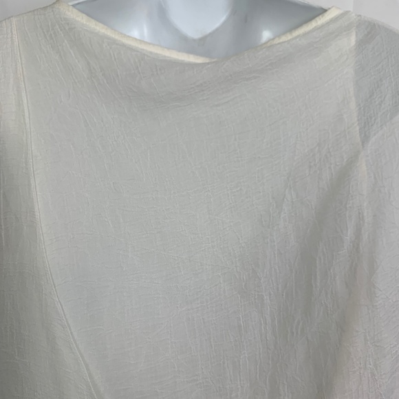 NWT HELMUT LANG White C04HC602 Sleeveless Flowy Lined Drape Dress NWT - Picture 15 of 16